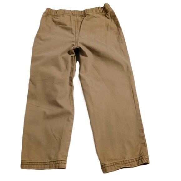 EUC: Boys' Carter's sz 4T Tan Pull-On Chino Pants - Picture 2 of 3
